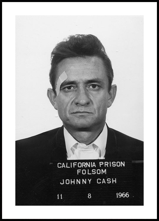 Johnny Cash Mug Shot -juliste 