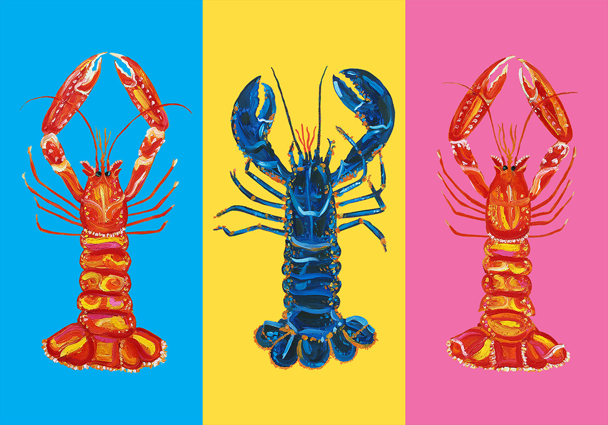 Lobster Langoustines Pop Art -juliste
