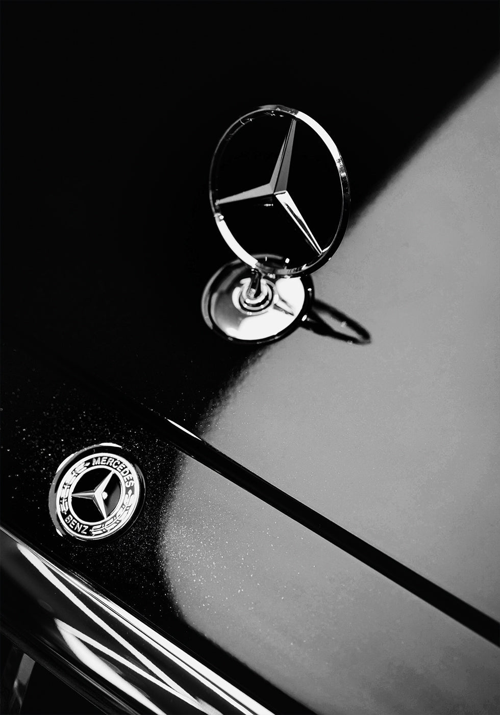 Mercedes Benz B&amp;W juliste 