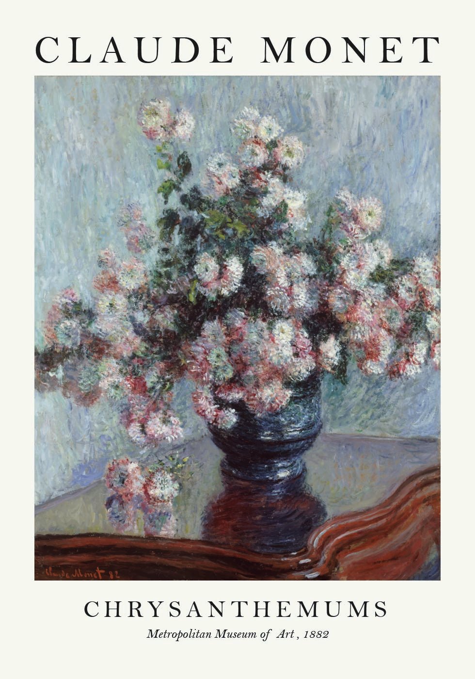 Monet Chrysanthemums -juliste 