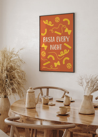 Pasta Every Night -juliste 