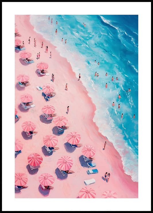 Tropical Paradise Beach Scene -juliste