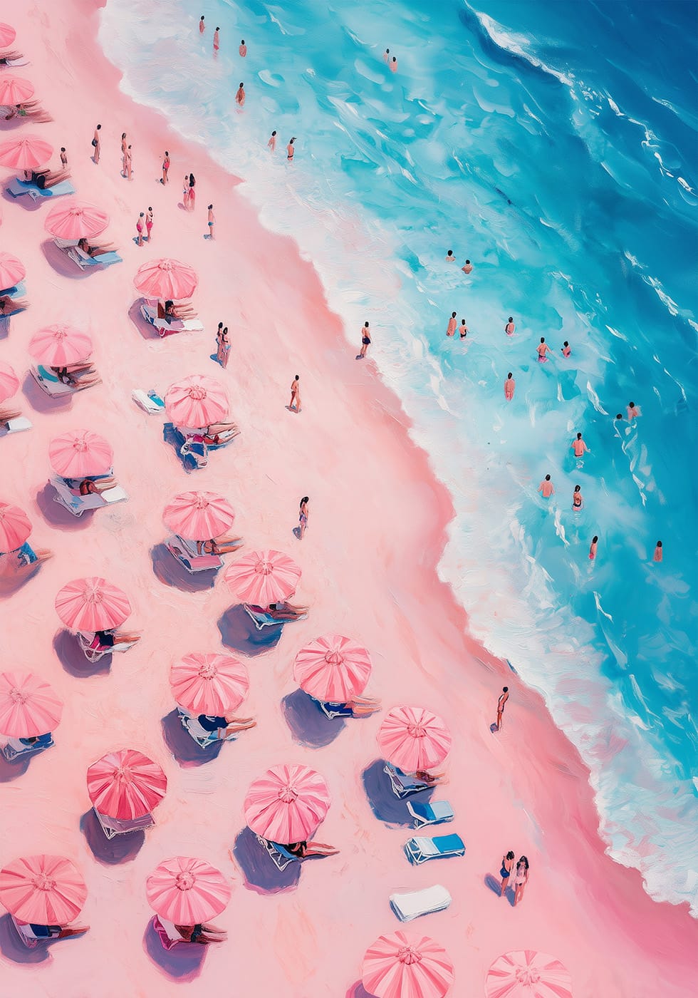 Tropical Paradise Beach Scene -juliste