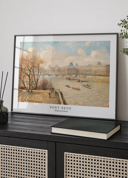 Pissarro Louvre Pont Neuf -julisteesta