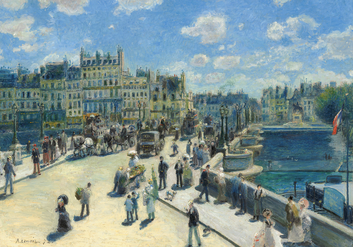 Pont Neuf kirjoittanut Auguste Renoir juliste 