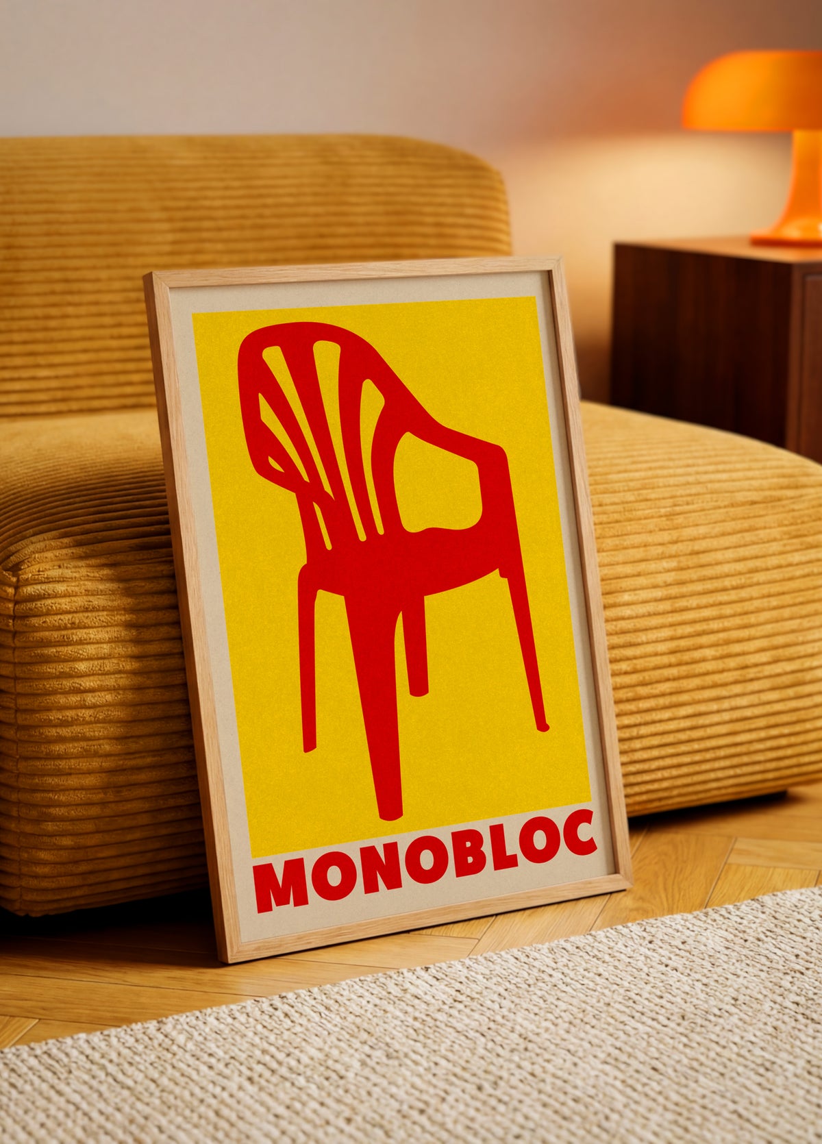 Punainen Monobloc tuoli
