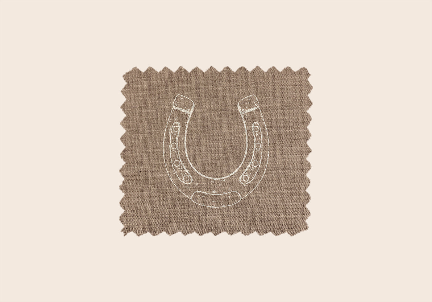 Maalaismainen Horseshoe Linen -juliste