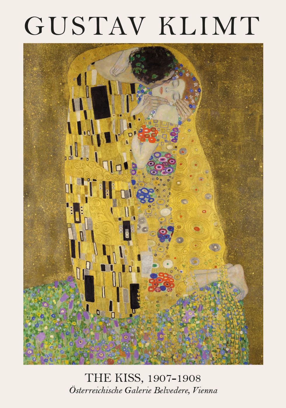 Suudelma Gustav Klimt Juliste