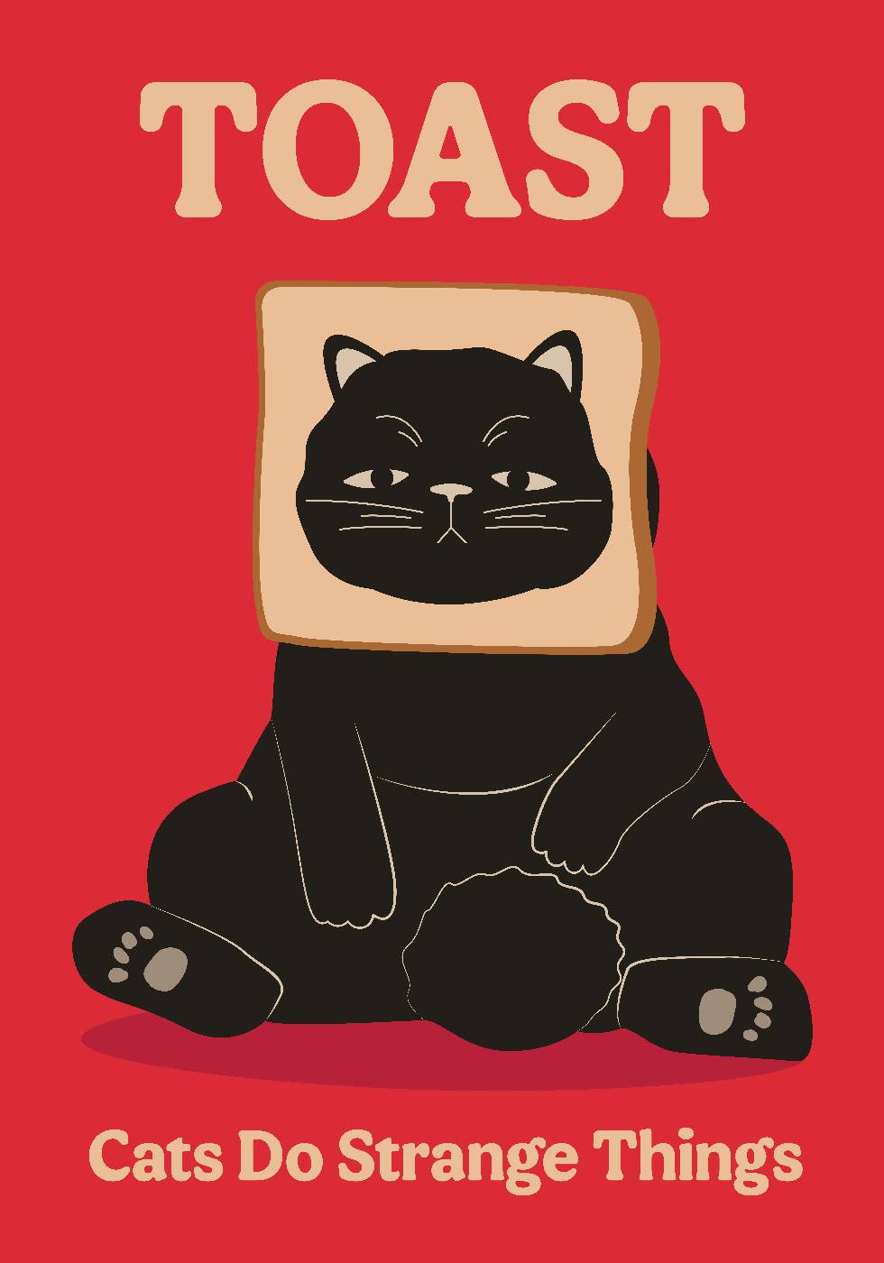 Toast Cat -juliste 