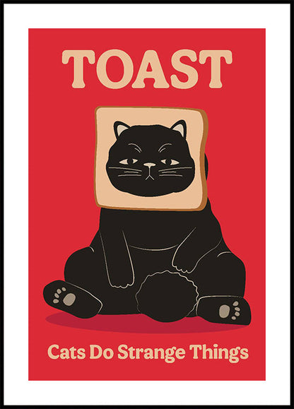 Toast Cat -juliste 