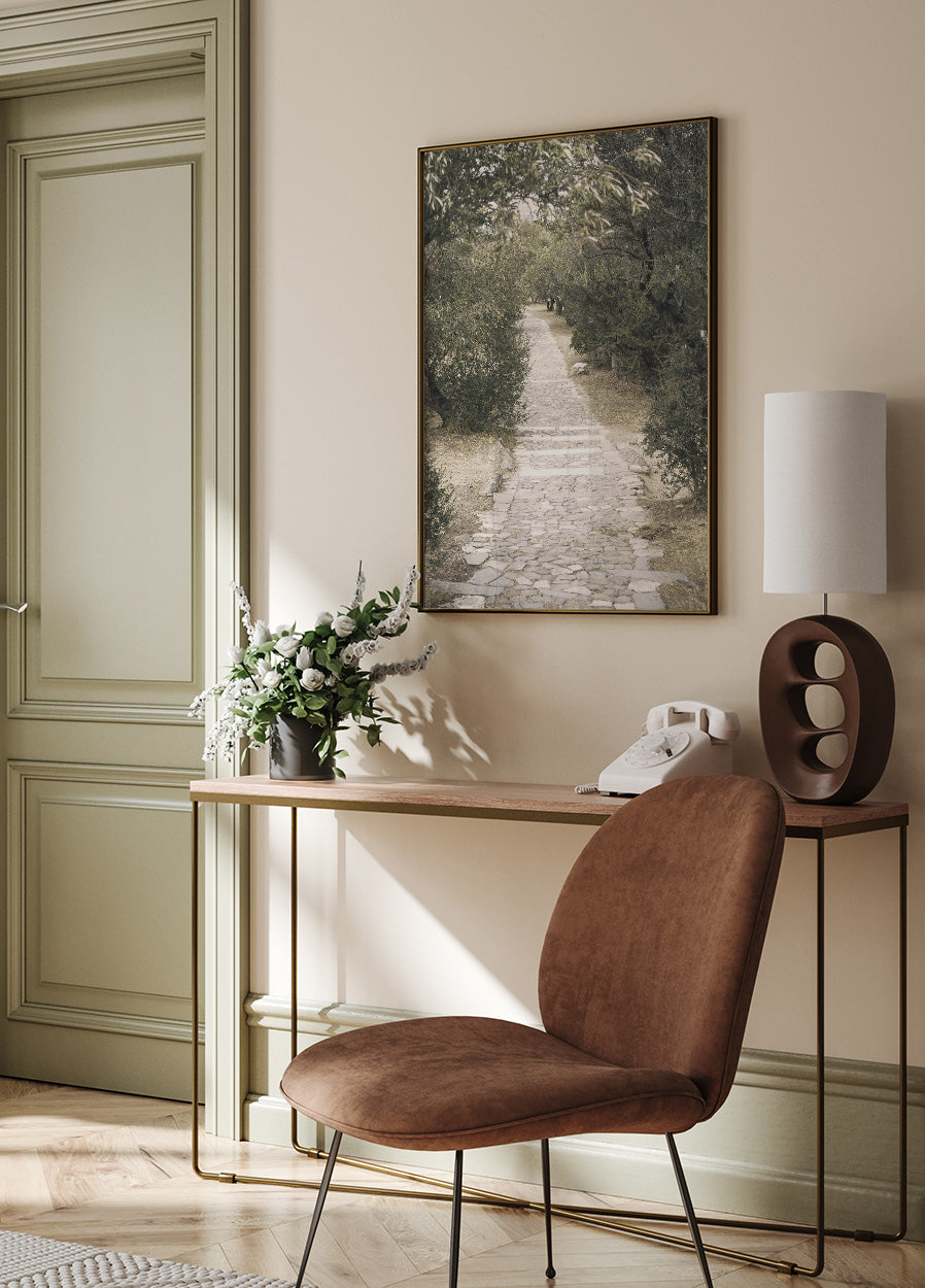 Trail in the Olive Garden Plakat - Posterbox.dk