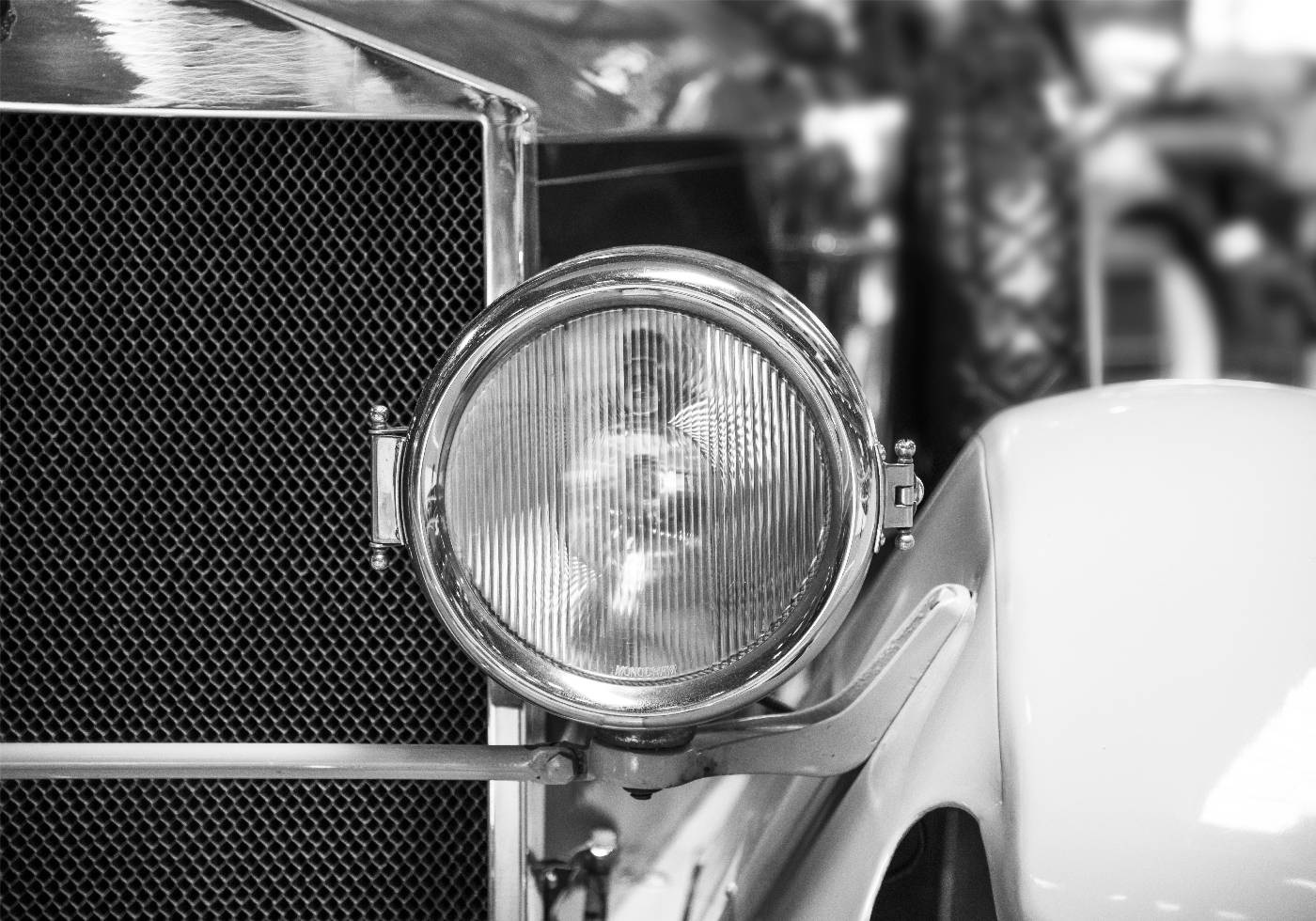 Vintage Car Headlamp Plakat - Posterbox.no