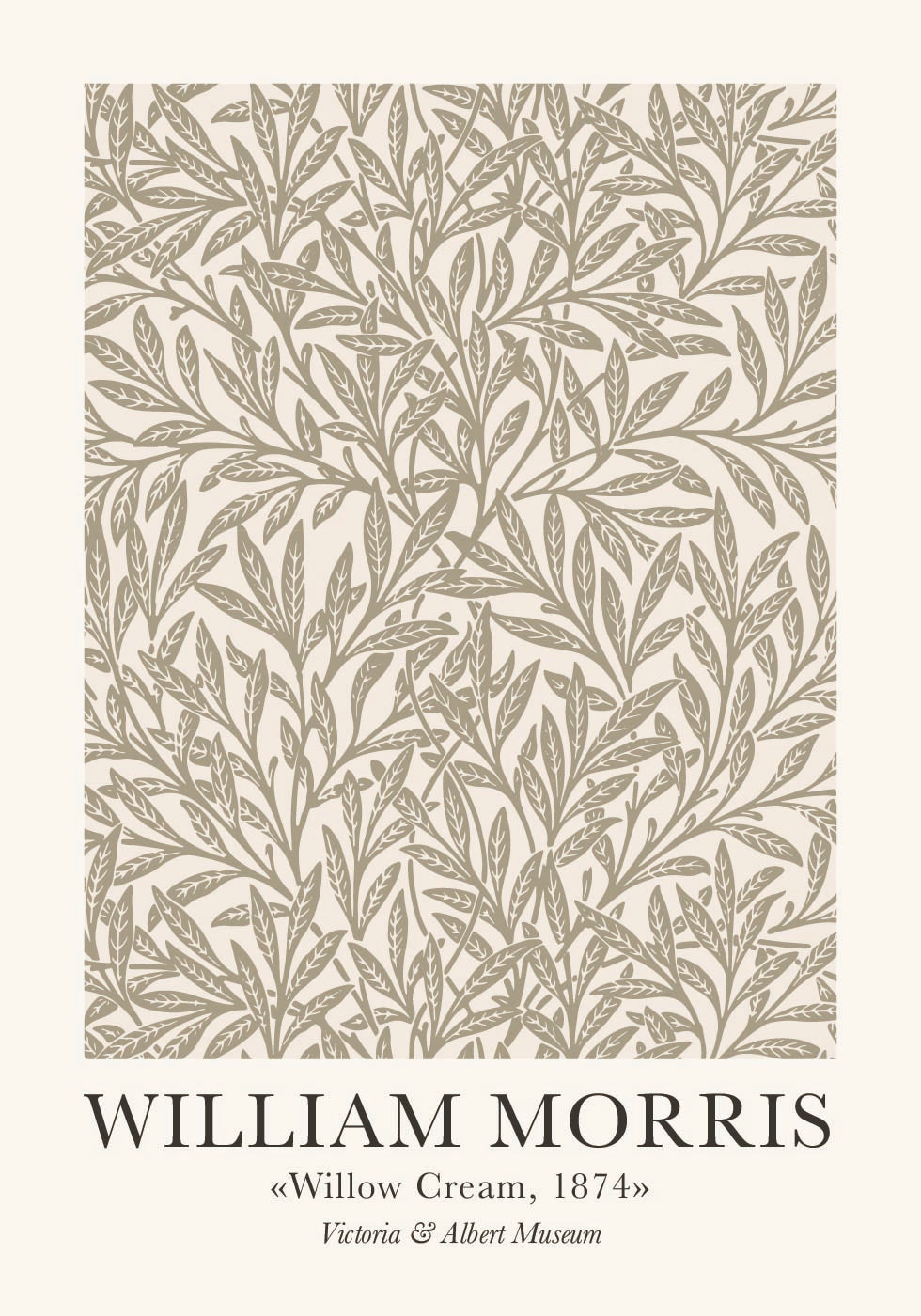 William Morris &amp; Co Willow Cream -juliste 