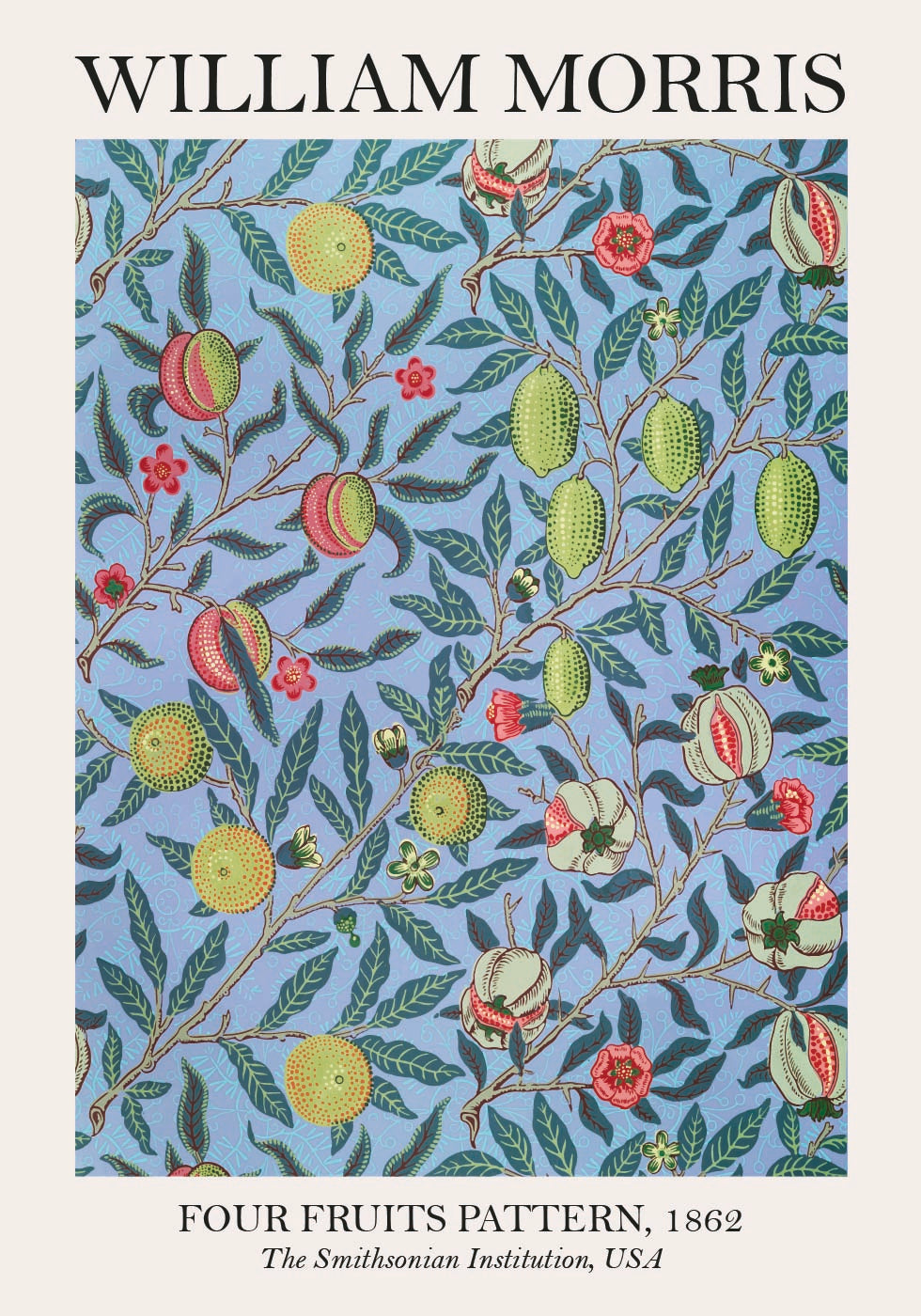 William Morris Four Fruits -juliste