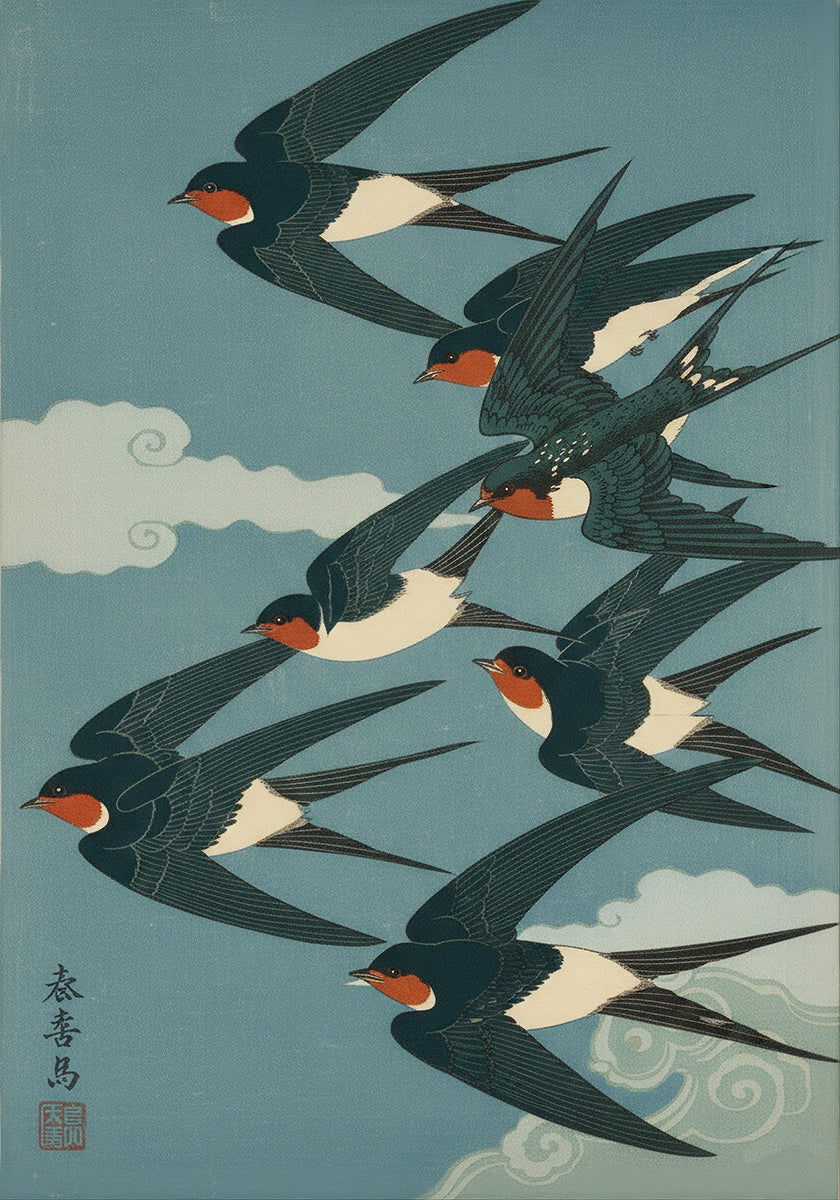 Swallows Harmony Poster - Posterbox