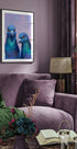 Twin Indigo Pigeons Poster - Posterbox