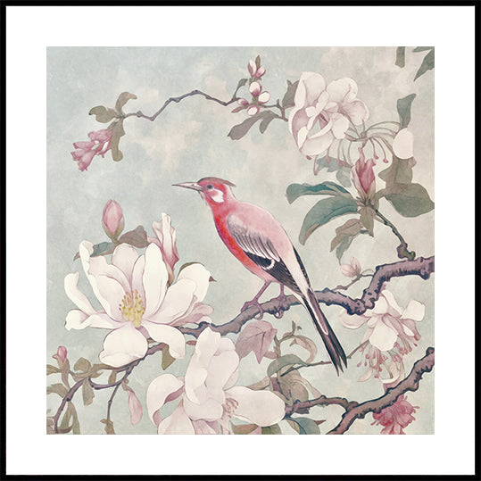 Chinoiserie Bird Spring Vibes 004 Plakat - Posterbox