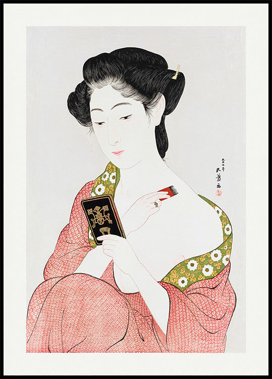 Japanese Woman Applying Powder (1918) (NEW) - Posterbox
