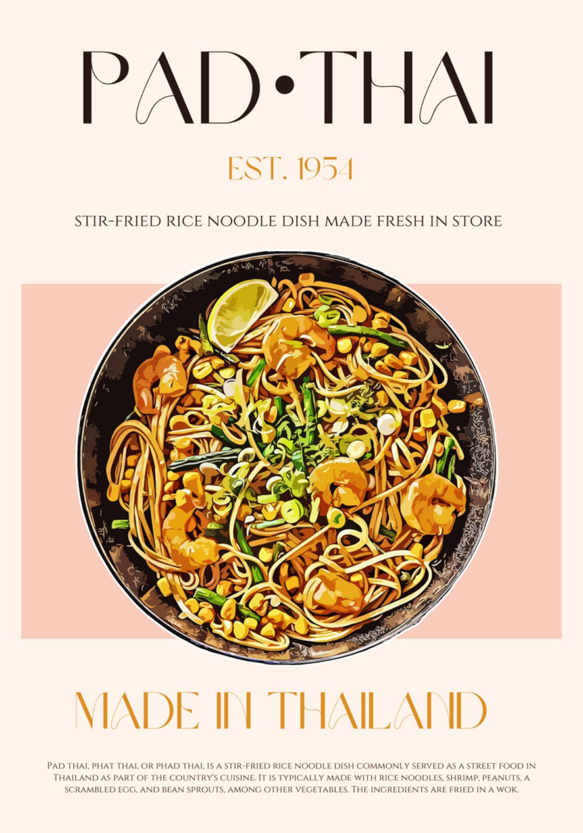 Klassiset Pad Thai -nuudelit