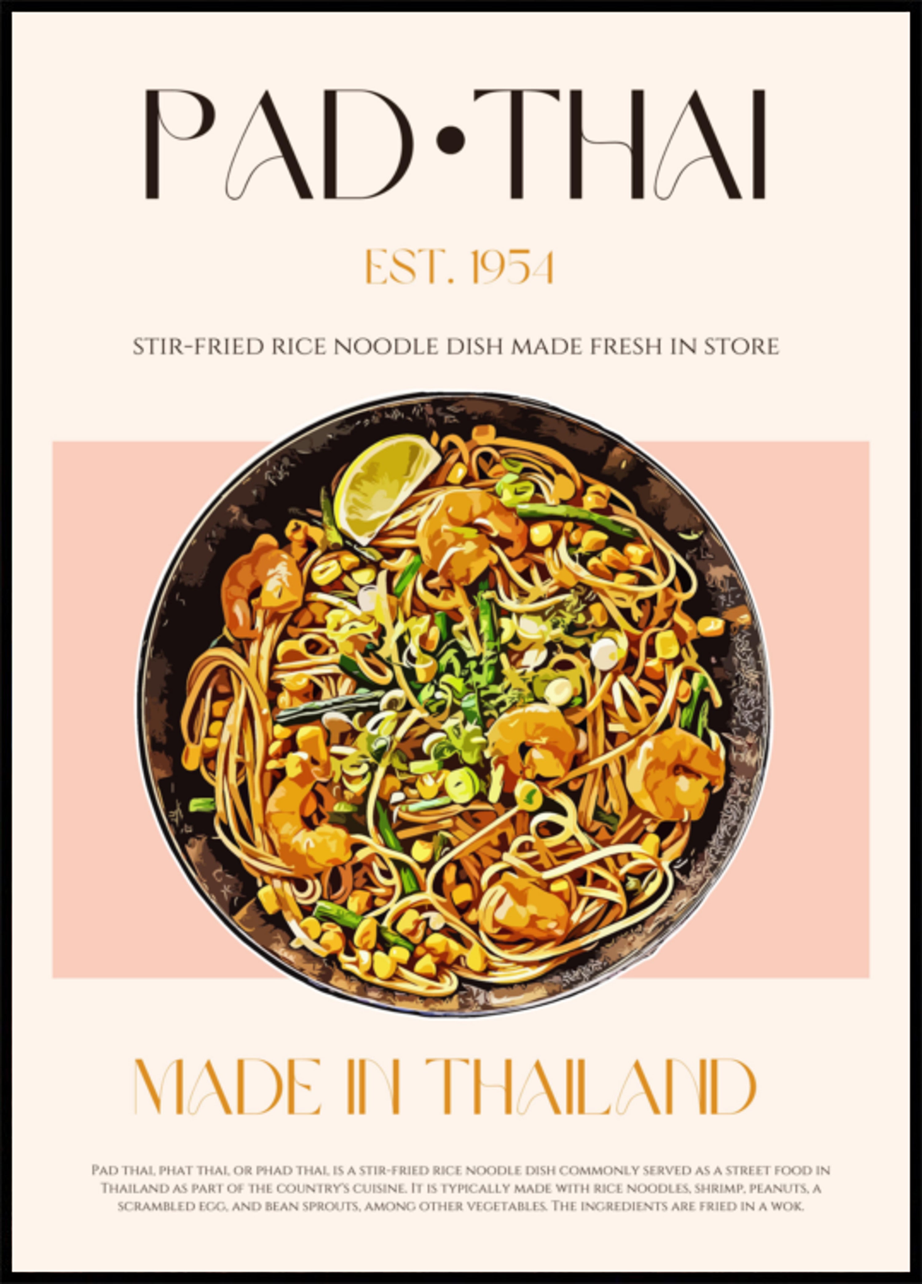 Klassiset Pad Thai -nuudelit