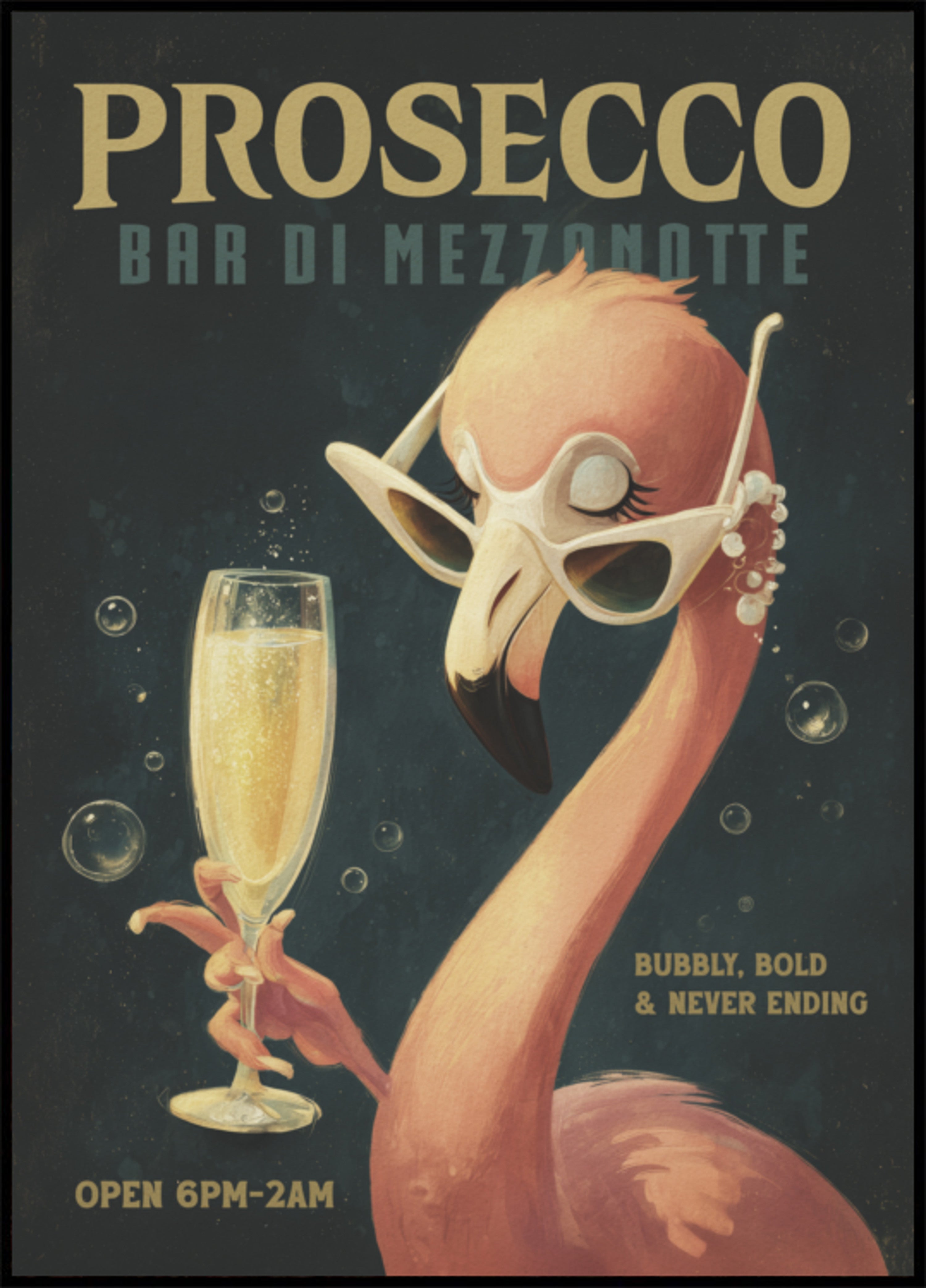 Viileä Flamingo Prosecco -baari