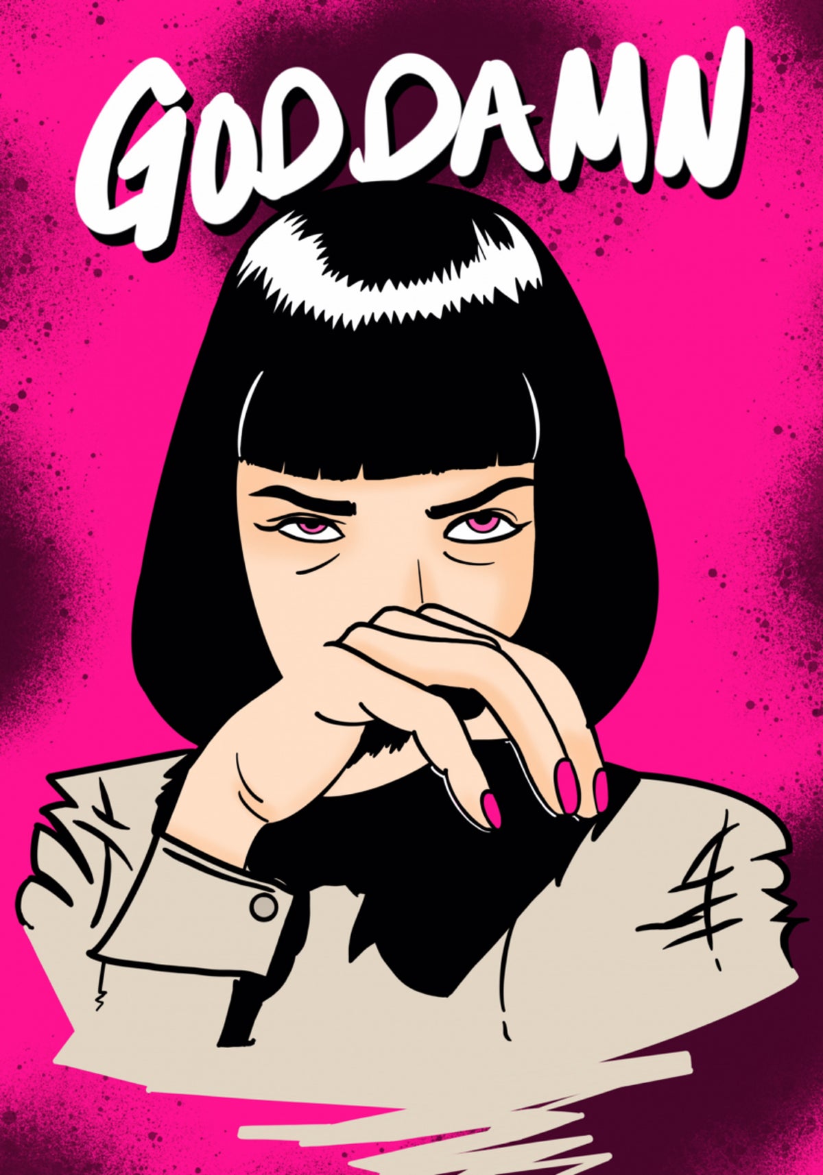 Sassy Pop Art -nainen