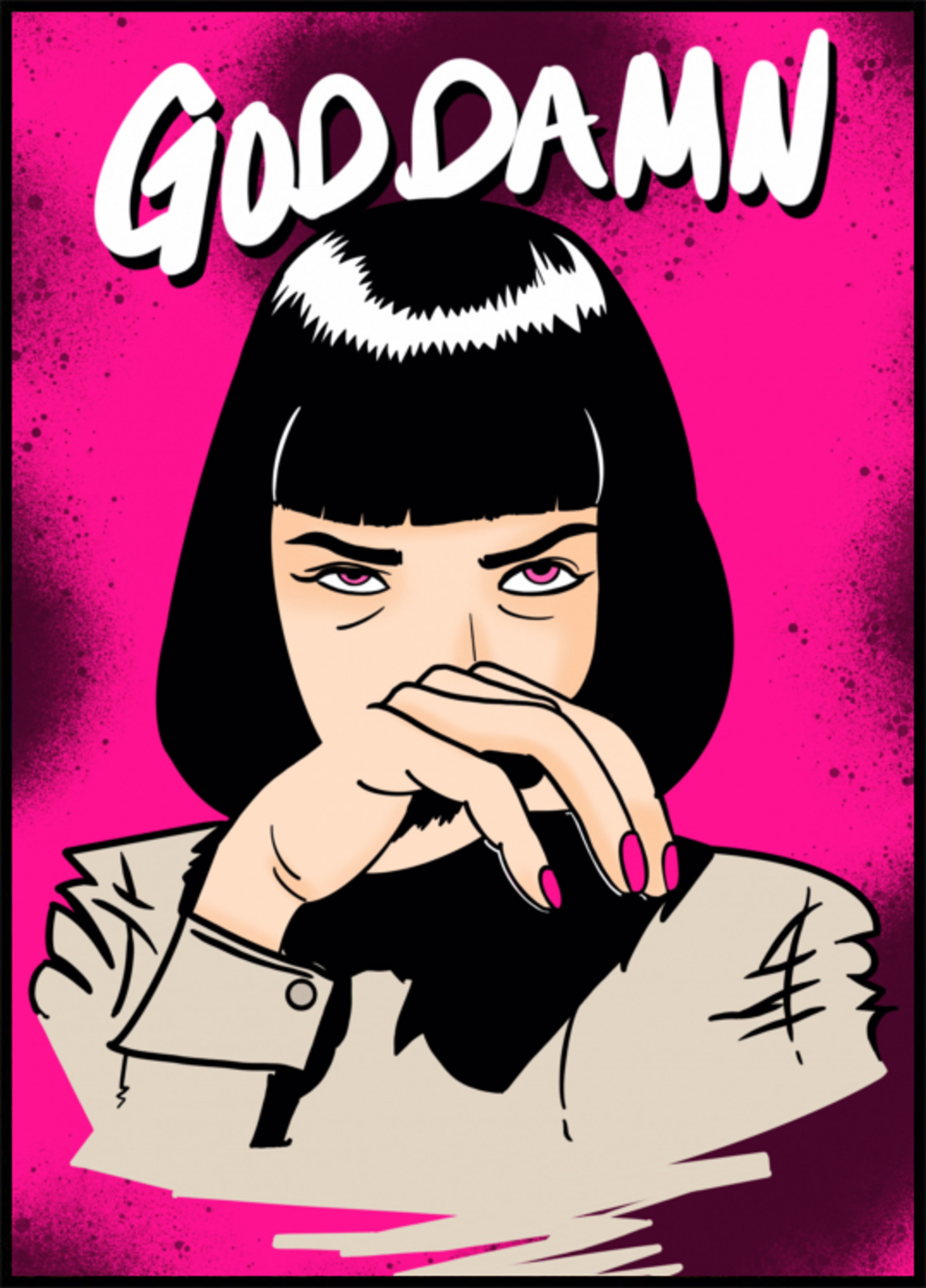 Sassy Pop Art -nainen