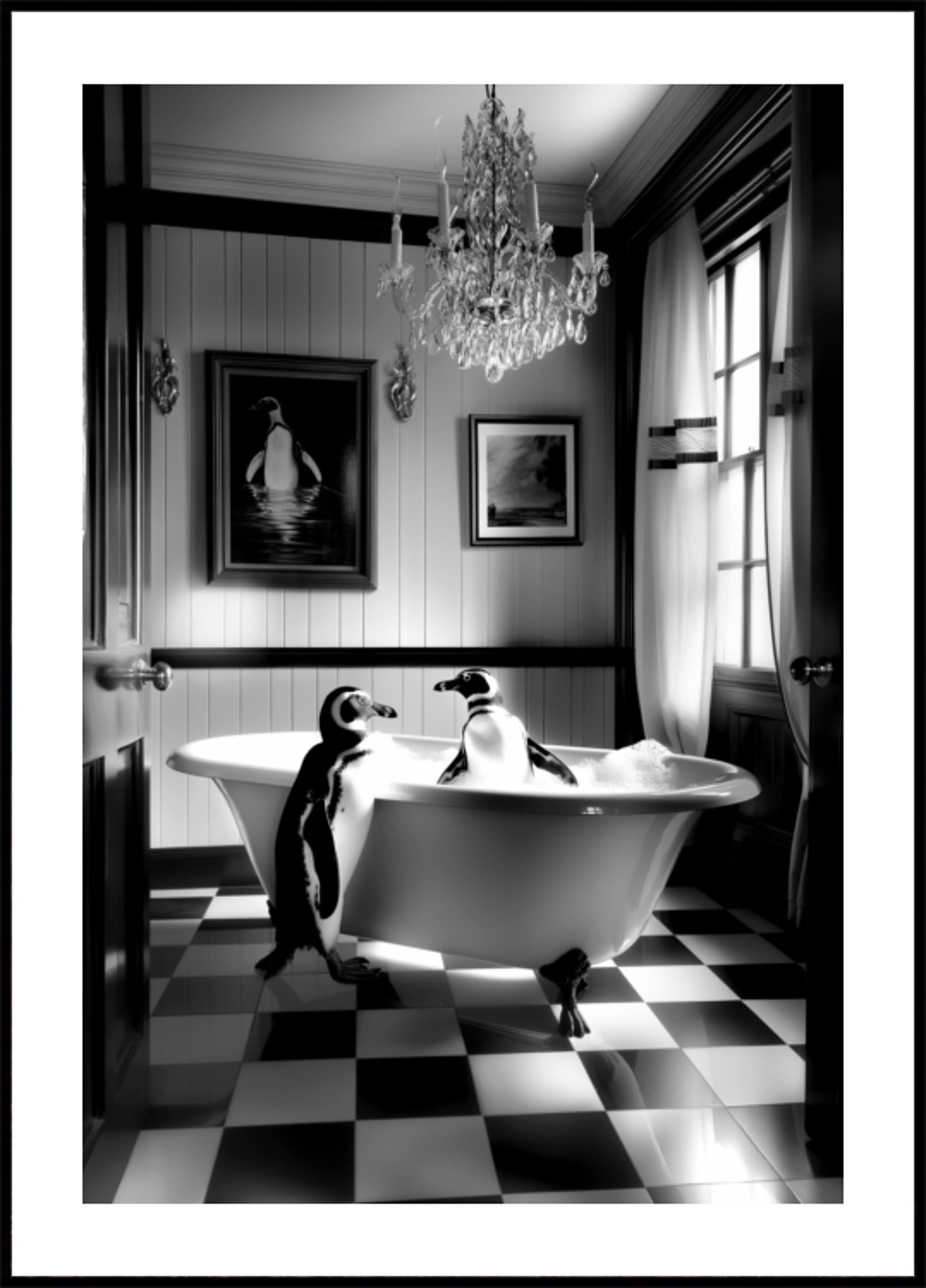 Tyylikäs Penguin Bath