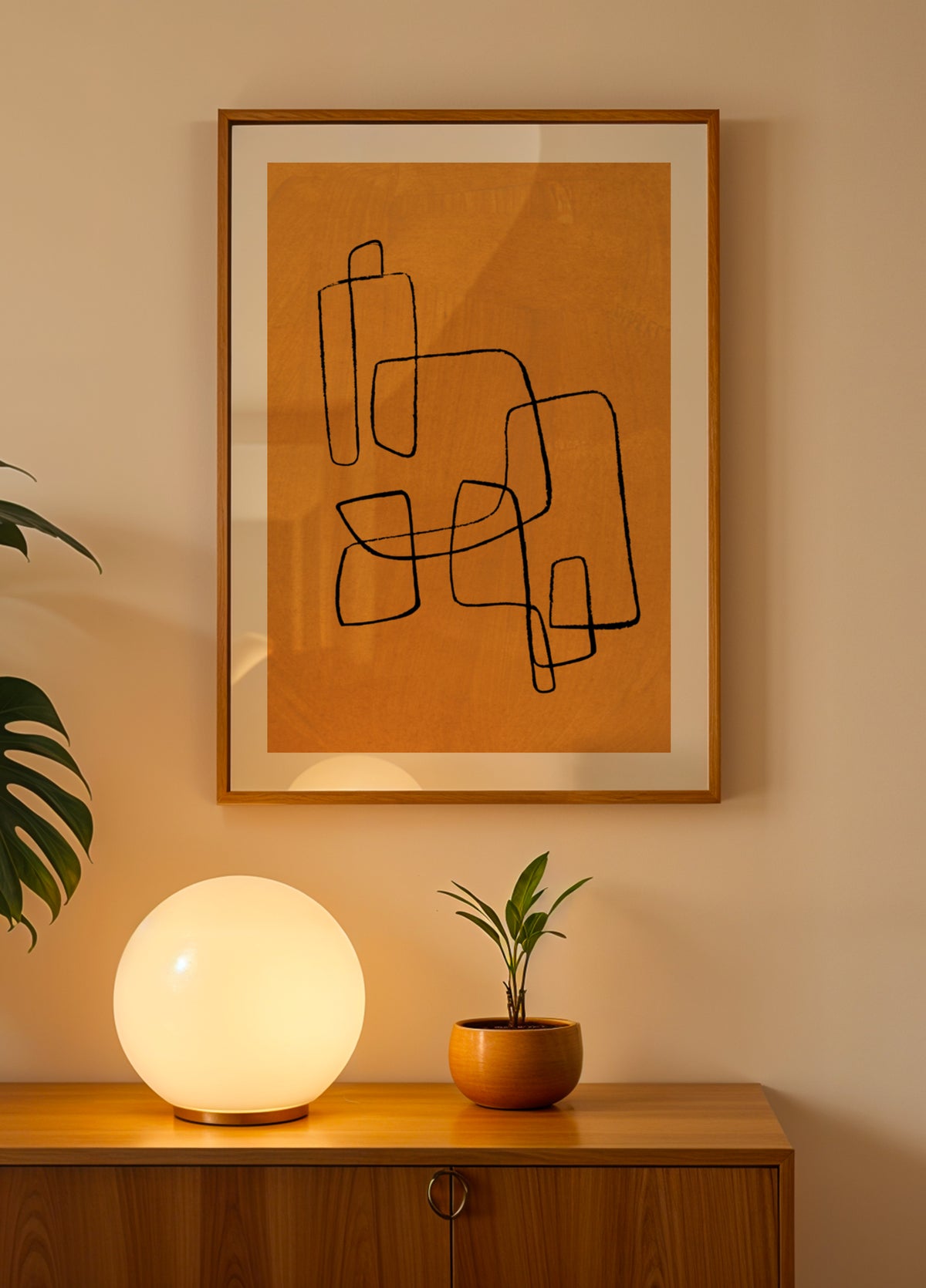 Luomu Ocher Lines