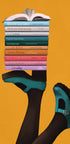 Whimsical Book Lover Feet - Posterbox