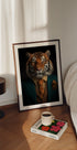Dapper Tiger Portrait - Posterbox