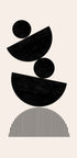 Sort geometrisk balance - Posterbox