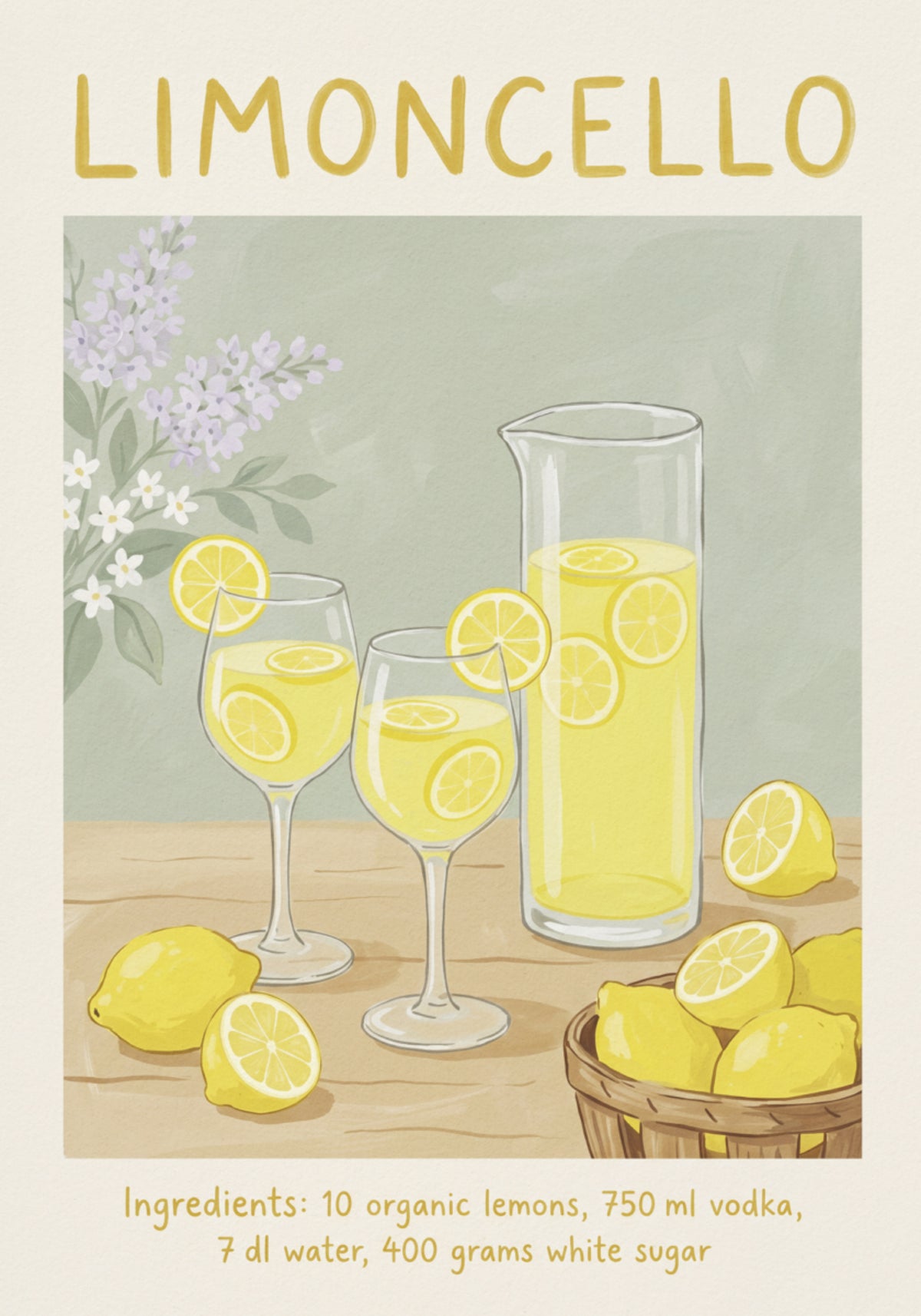 Limoncello Lemon Refreshment - Posterbox
