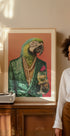 Dapper Parrot with Wine - Posterbox