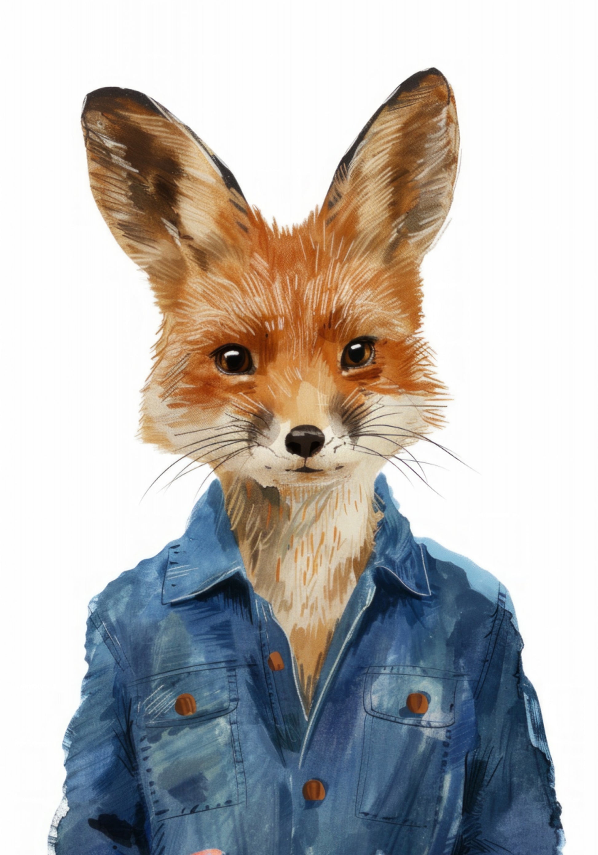 Tyylikäs Fox In Denim -takki