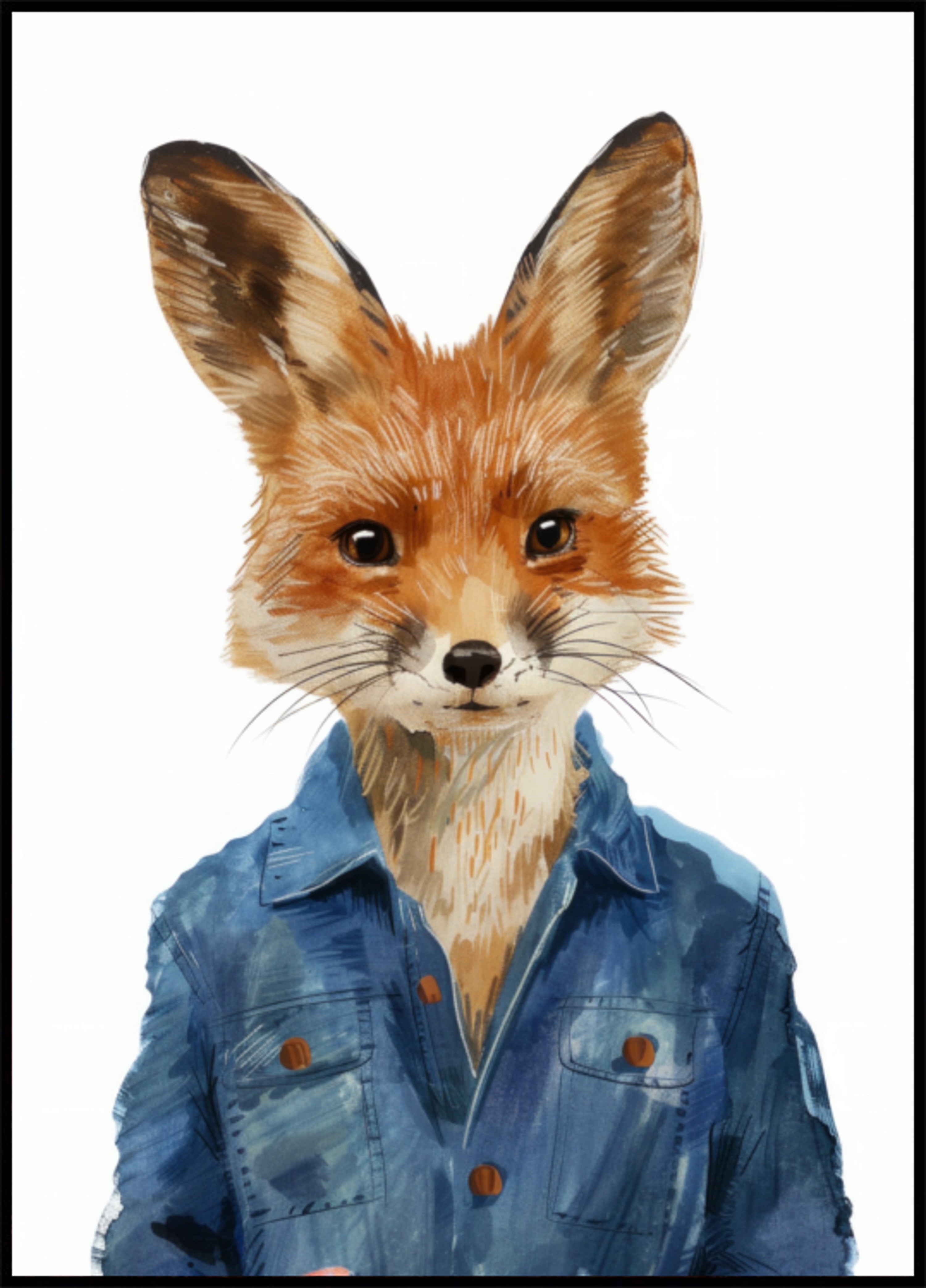 Tyylikäs Fox In Denim -takki