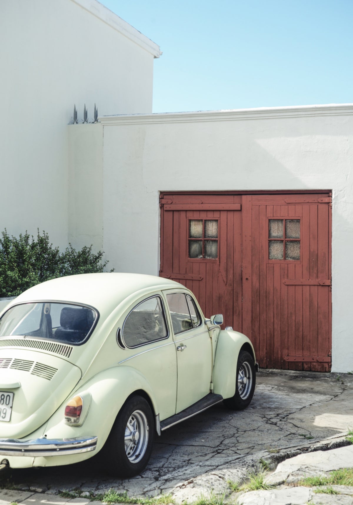 Vintage Beetle Red Door