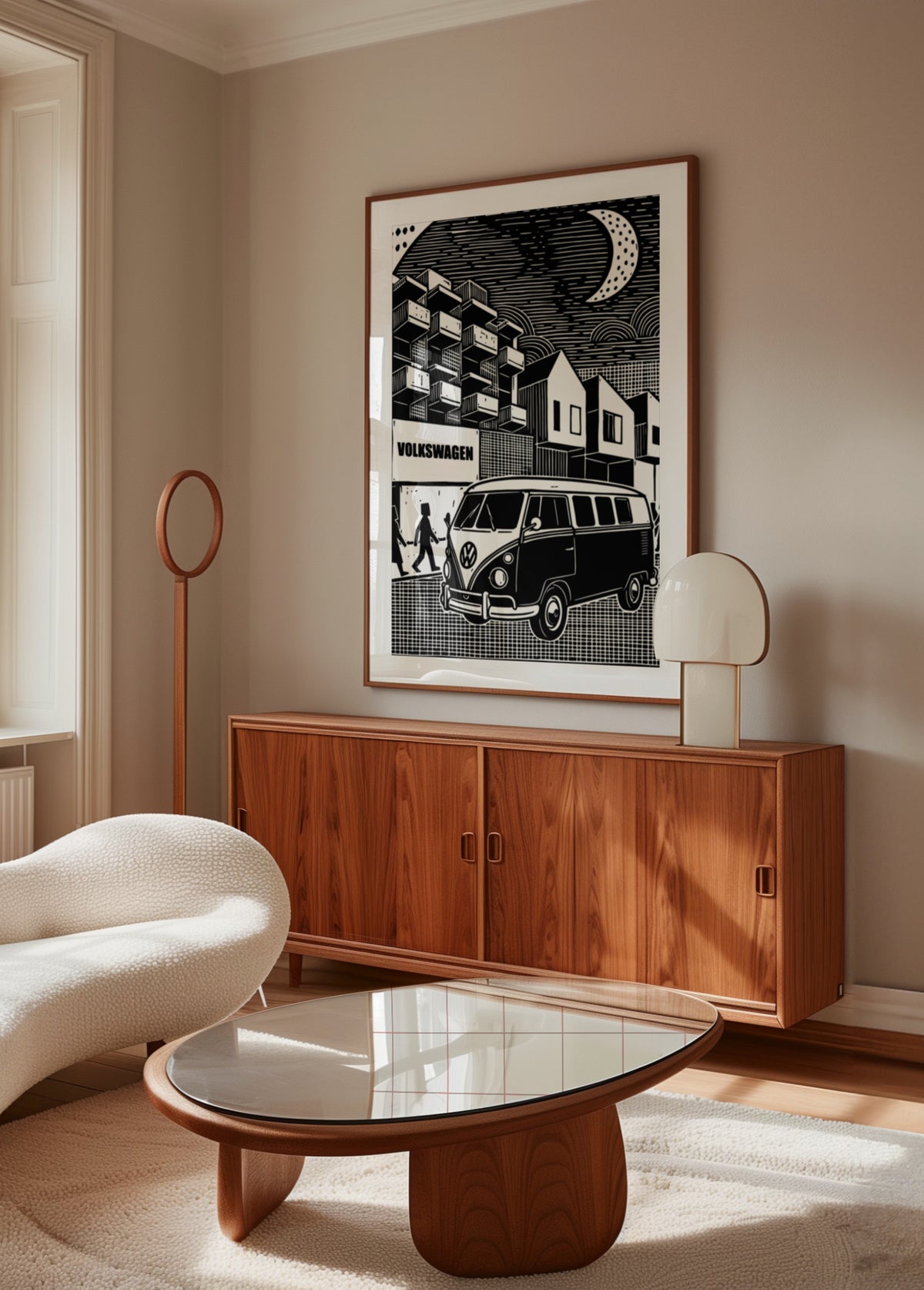 Vintage Van City Night