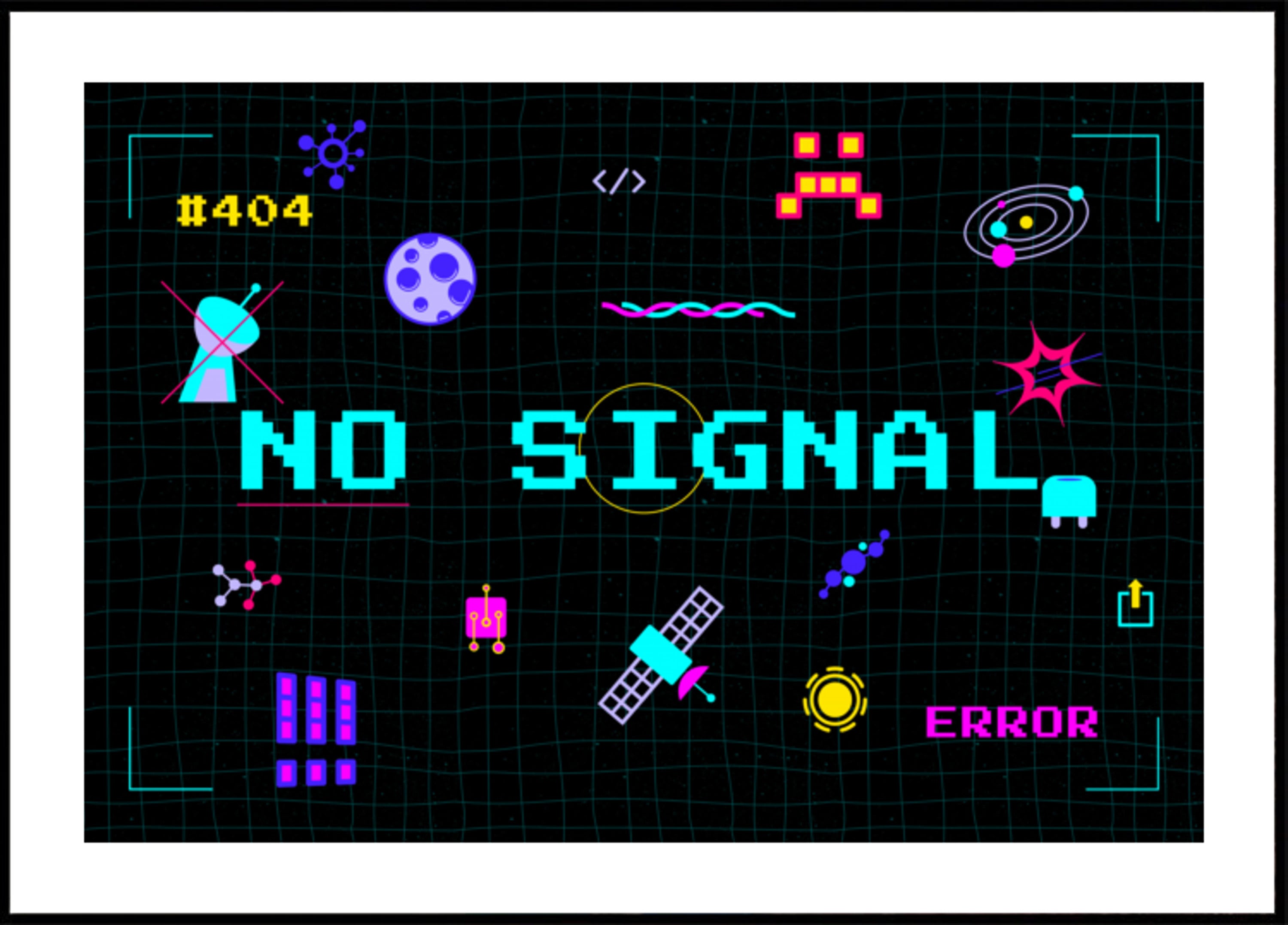 Retro Pixel Ei signaalia