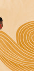 Woman Golden Waves - Posterbox