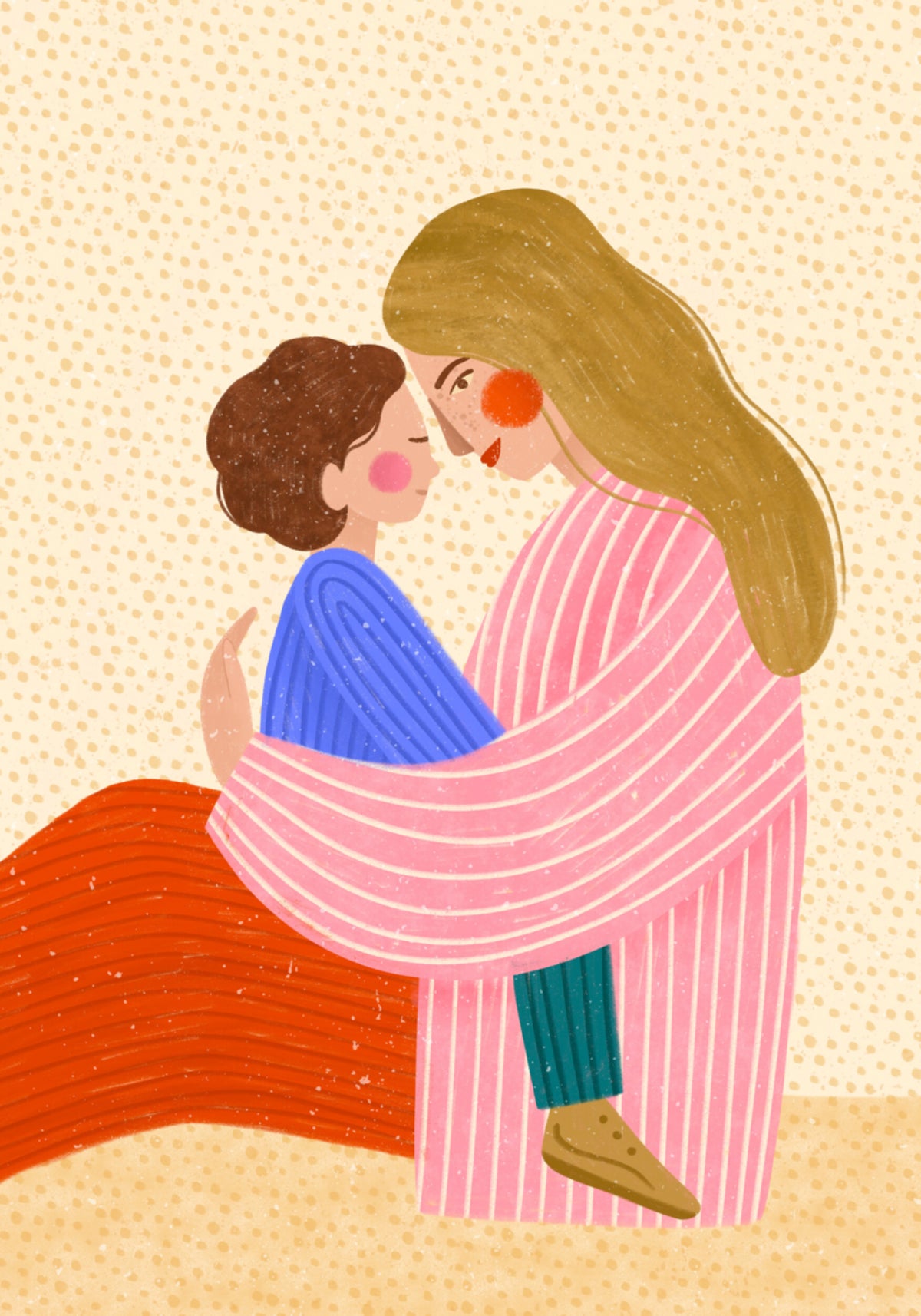 Loving Mother Child Embrace - Posterbox