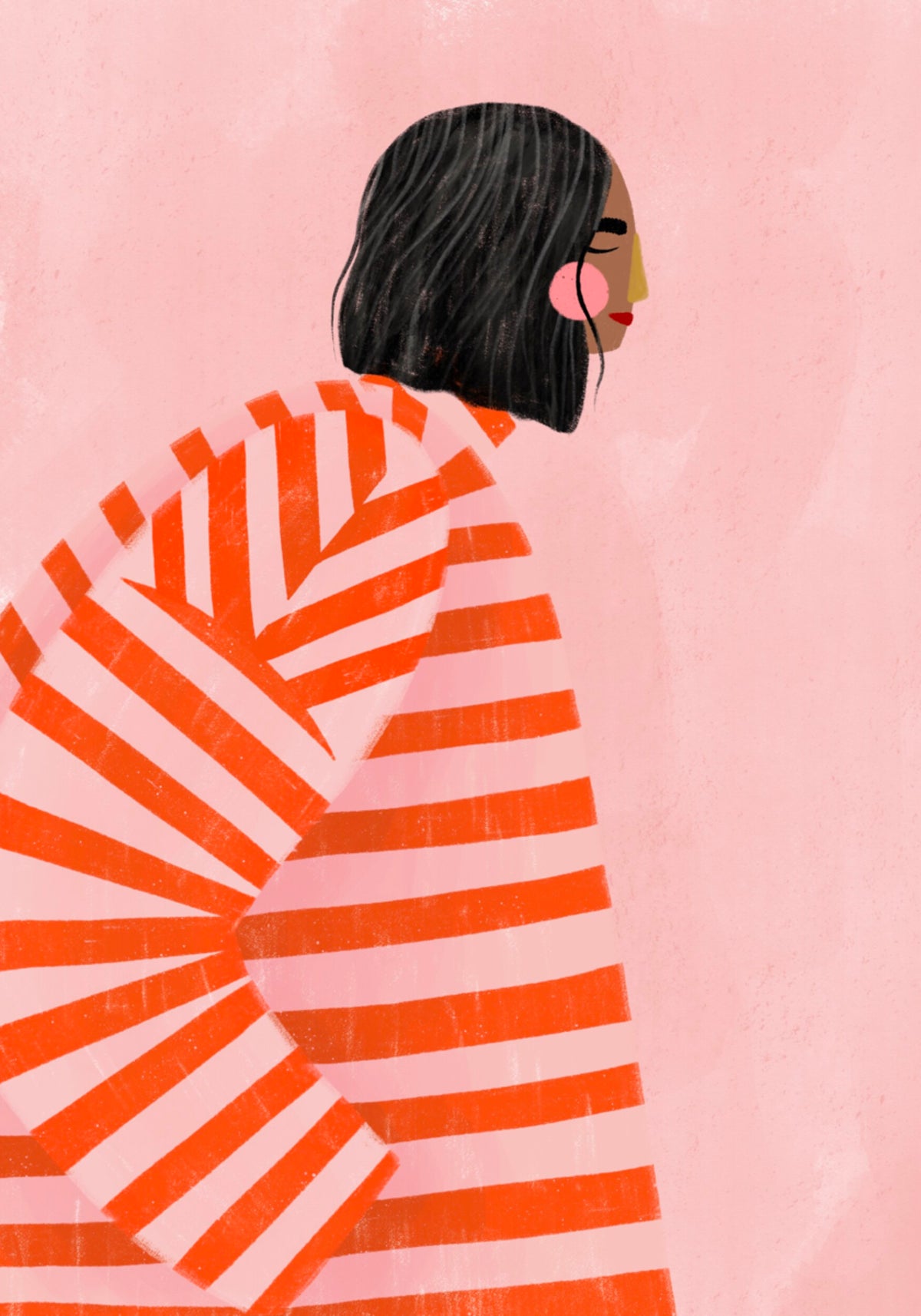 Woman in Stripes - Posterbox
