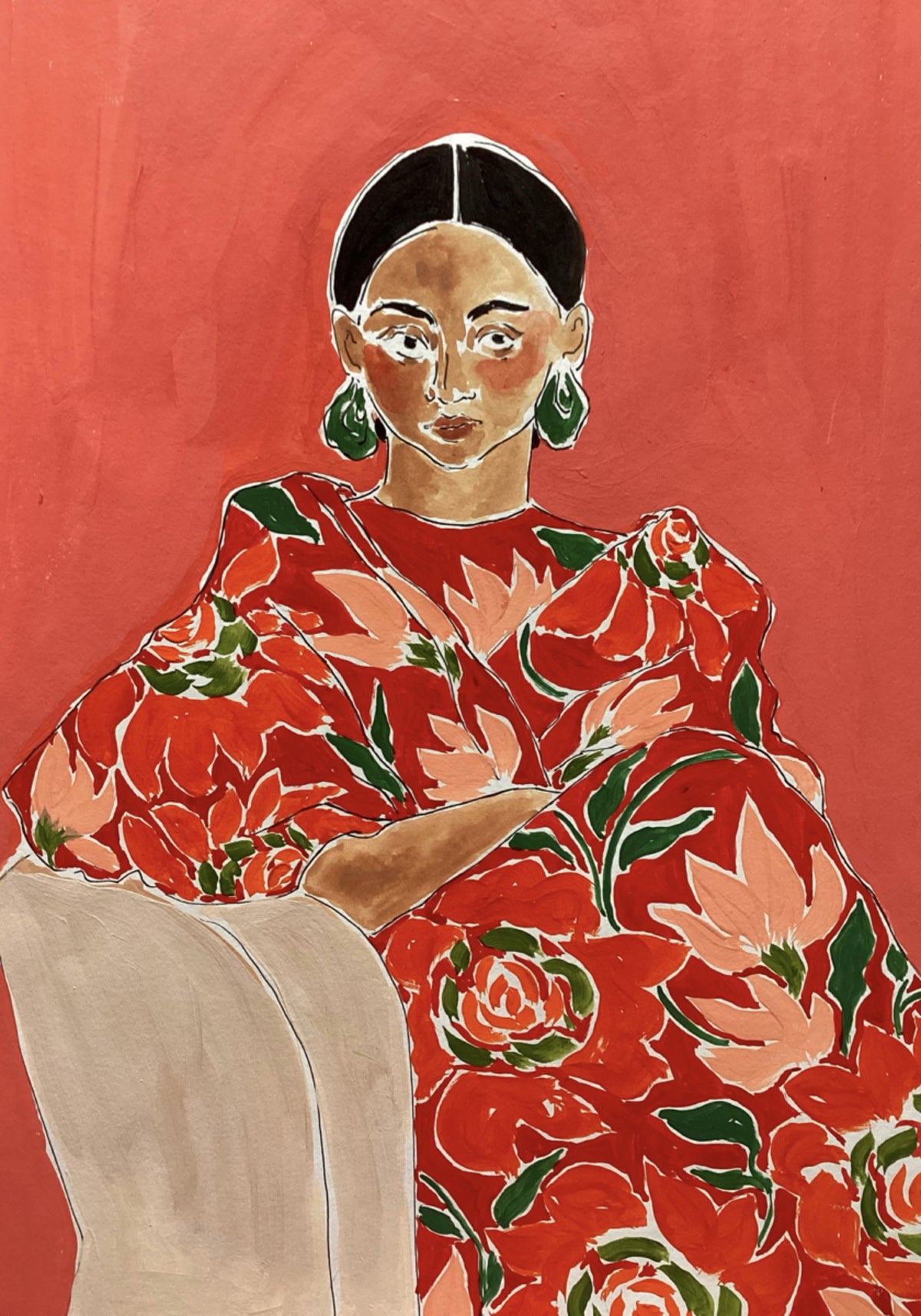 Vibrant Fashion Portrait - Posterbox