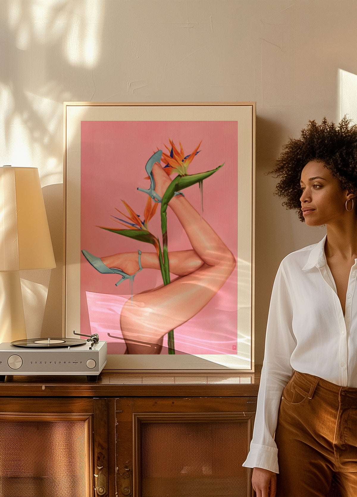 Blue Heels Bird Paradise - Posterbox