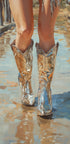 Reflective Cowboy Boots - Posterbox