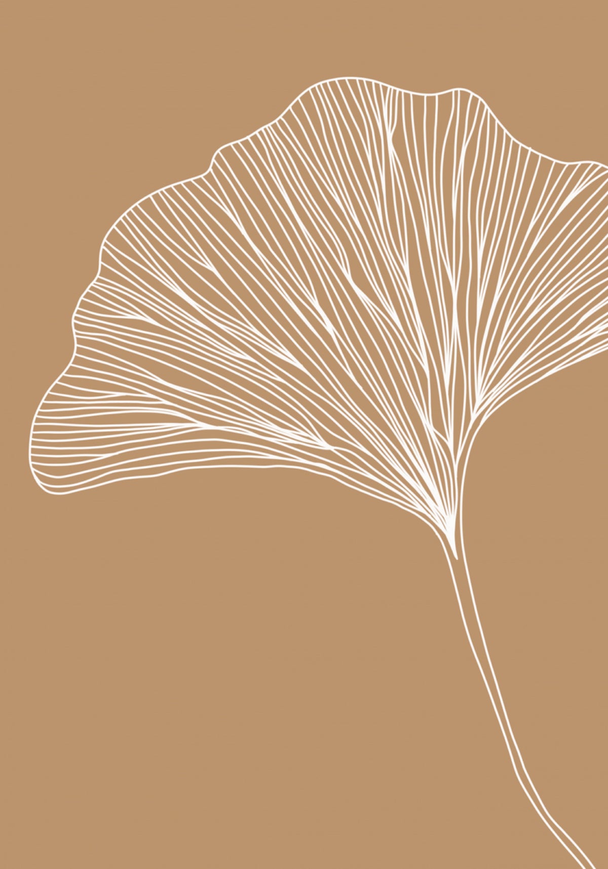 Elegant Ginkgo Leaf - Posterbox