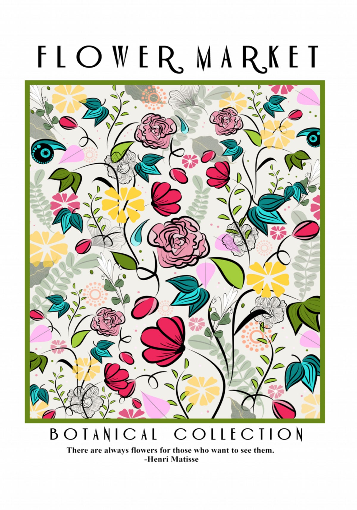 Vibrant Flower Market - Posterbox