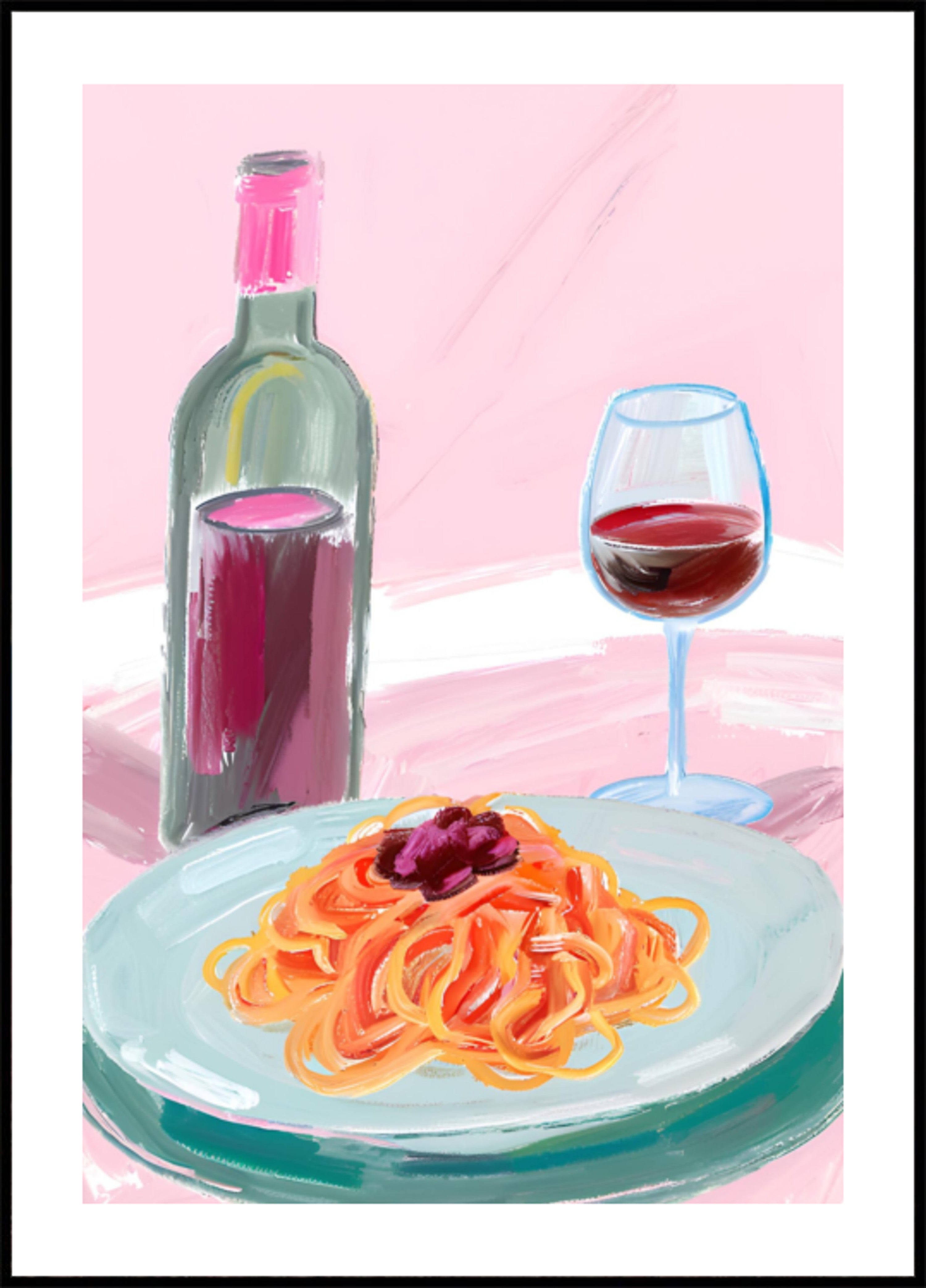 Spagetti ja punaviini