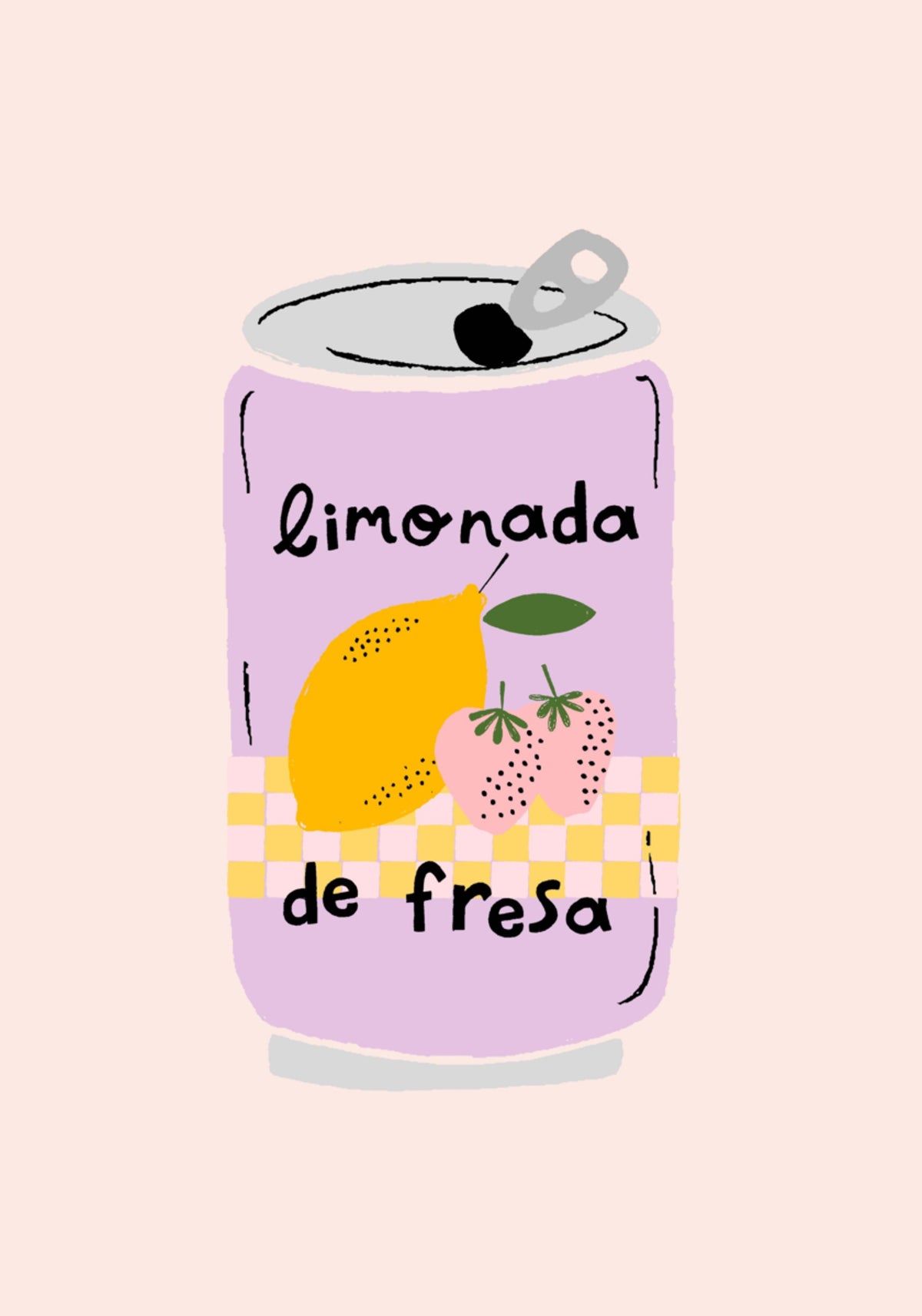 Mansikka-limonadipurkki