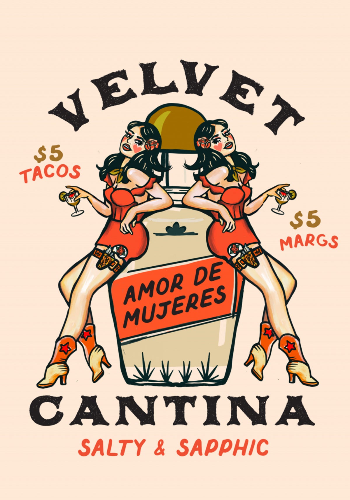 Velvet Cantina meksikolaista ruokaa, tacoja ja Margarita Bar